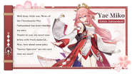 Yae Miko Envelope
