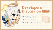 Fast Equip Artifacts, Serenitea Pot Optimizations, and System & Function Updates | Developers Discussion - 01/17