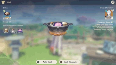 Kamisato Art Daily Cooking Preview