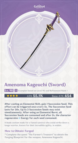 Genshin Impact Anemona Kageuchi Sword Set www.3dhomes.ng