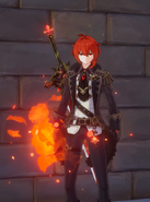 Visual effects while Flowing Flame is active