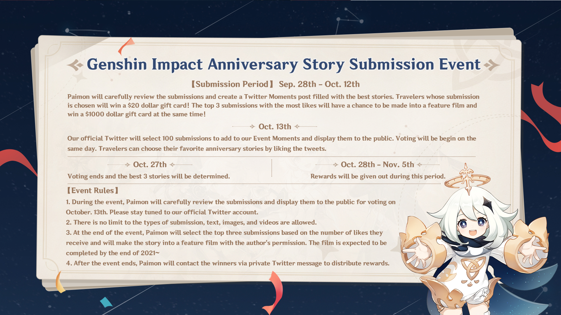 Genshin impact anniversary