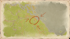 Mapa para El misterio de las ruinas de Arcadia