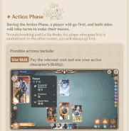 Genius Invokation TCG Gameplay Details Basic Rules 6.gif (7.13 MB) Action Phase, Use Skill