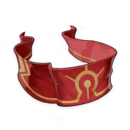 Rich Red Brocade with sun motif