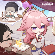 Yae Miko Birthday 2024 - Shorts Official Genshin Impact Twitter