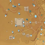 Hipostil Çölü Konumu