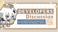 Increased Artifact Inventory Limit, New Battle Pass Weapons... Done! √ | Developers Discussion - 08/02