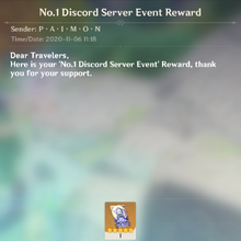 Discord Server Giveaway Event Genshin Impact Wiki Fandom