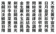 Main font with Chinese text