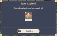 Expiration notification