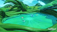 Ornamental Fish pond located between Seat of Clarity and In Wit's Corner