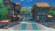Mondstadt Entrance - Windblume.png (3,14 MB) Trang trí của Lễ Hội Hoa Gió tại lối vào thành
