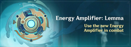 Energy Amplifier Lemma