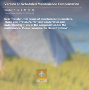 Version 1.1 Mail Maintenance Compensation