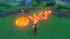 Large Pyro Slime Leap