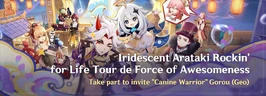 Iridescent Arataki Rockin' for Life Tour de Force of Awesomeness