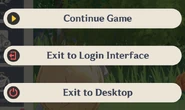 Exit Game Menu