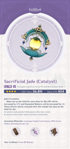 Sacrificial Jade Genshin Impact Wiki Fandom