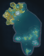 (Ver.2.2) テイワットのおおよその地域境界線[Note 2]