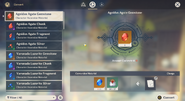 Conversion menu