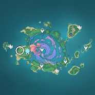 Tsuyuko's location before The Moon-Bathed Deep