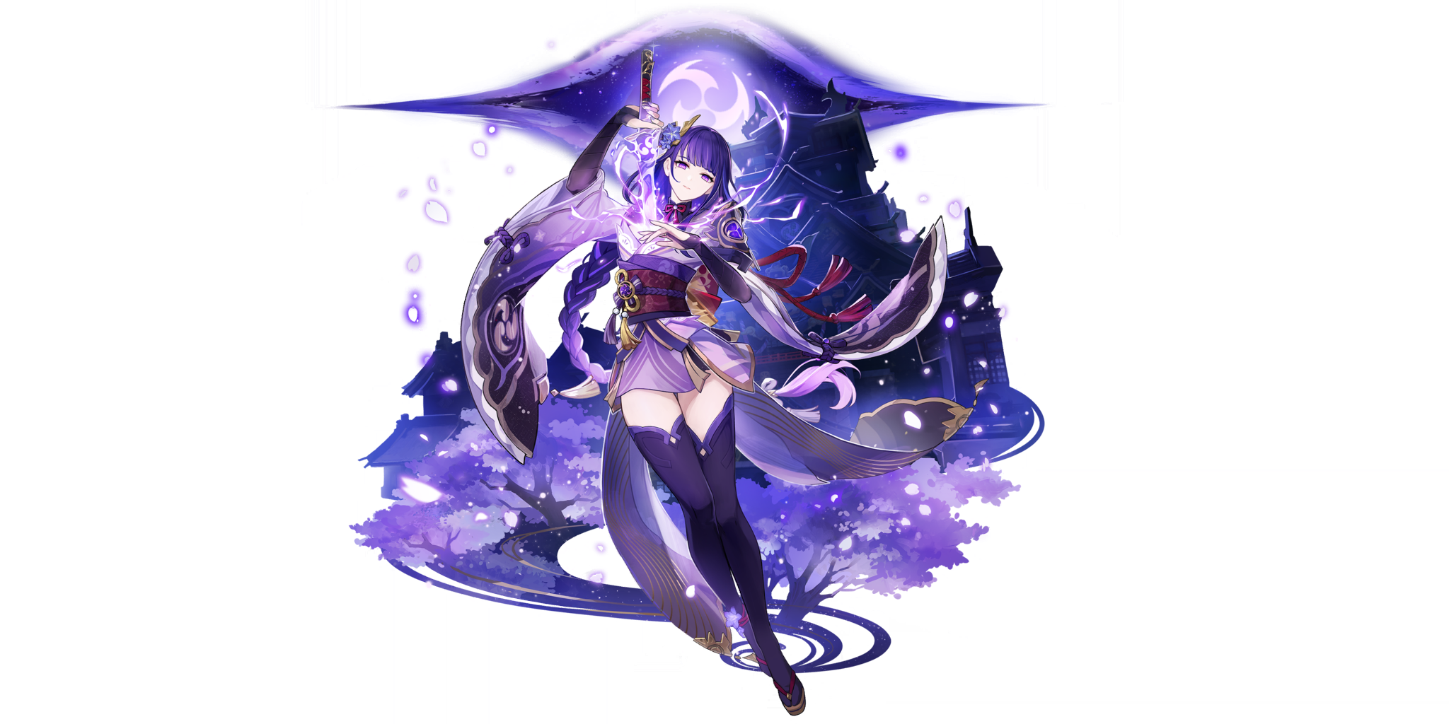 Картинки райден геншин импакт в полный рост