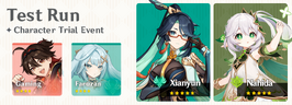 Test Run - Character Trial Event Xianyun Nahida Gaming Faruzan