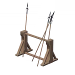 Hardwood Weapon Rack