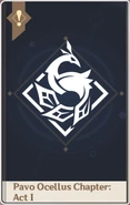 Story Card Pavo Ocellus Chapter Act I Old.png (67 KB) Act I before Version 1.4