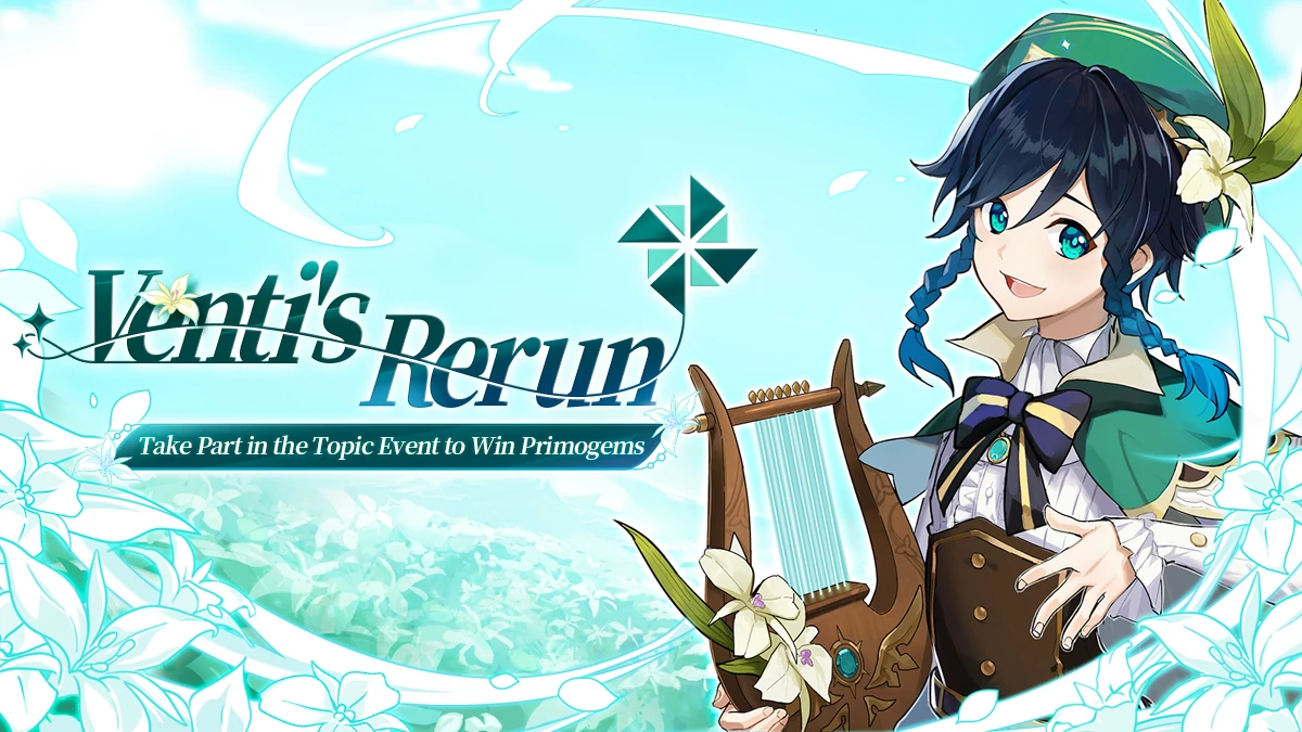 Venti S Rerun Take Part In The Topic Event To Win Primogems Genshin Impact Wiki Fandom