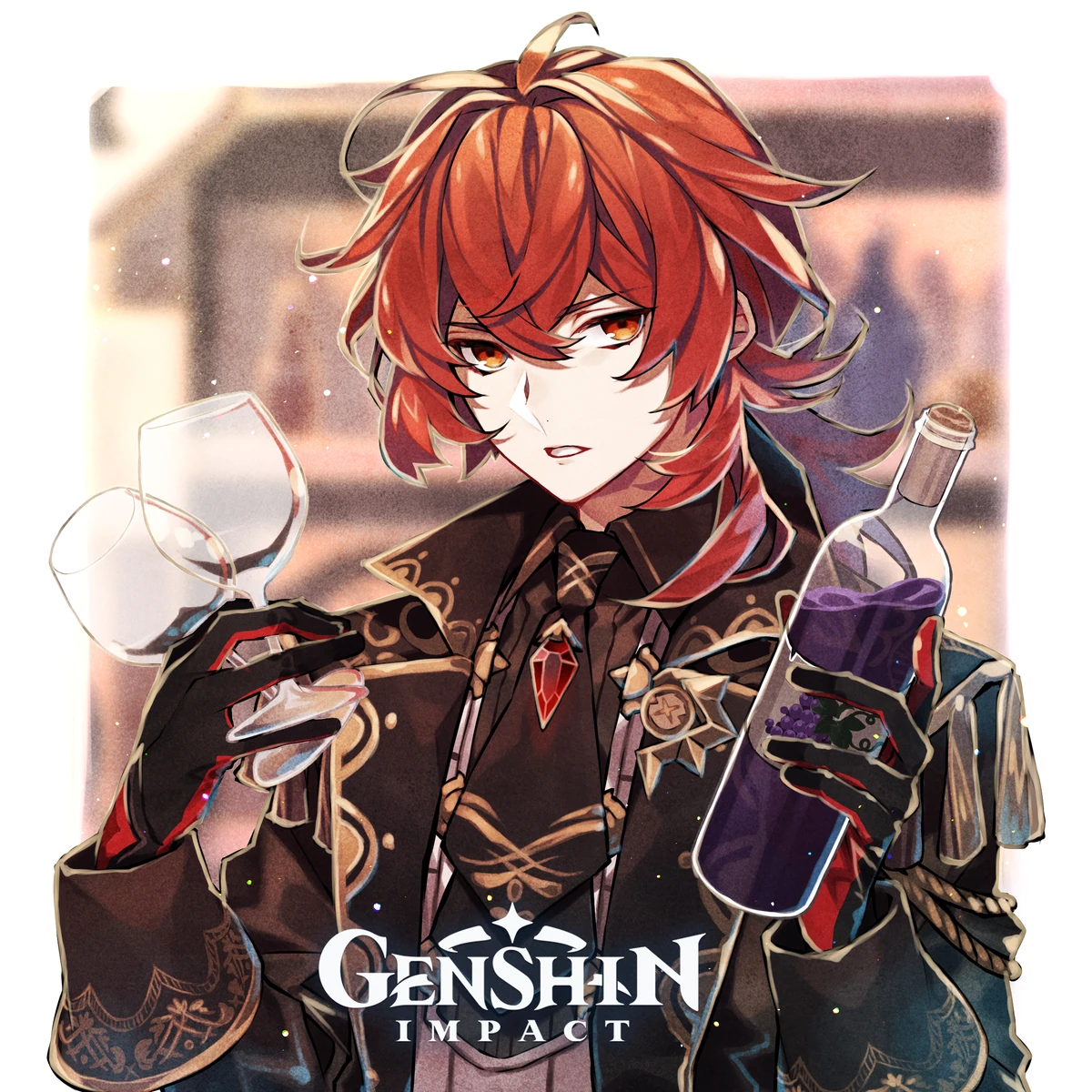 韓国 原神カフェ ディルック フォトカード 特典 Diluc