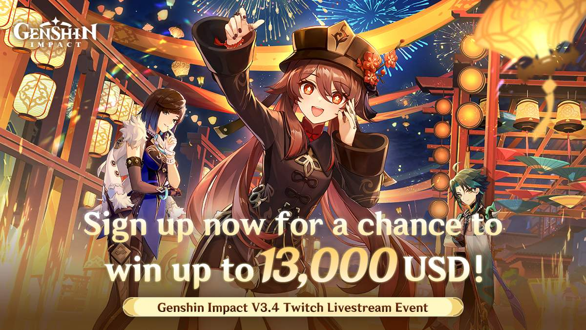 Genshin Impact apresenta evento especial em parceria com a Twitch