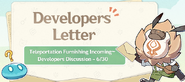 Developer Discussion 6/30