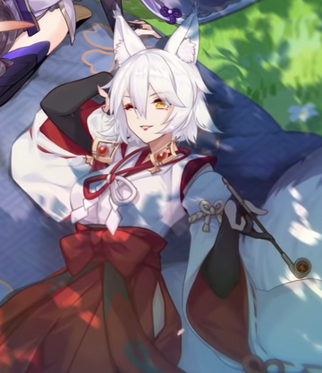 male kitsune black hair