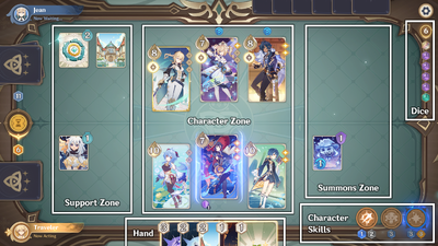Genius Invokation TCG Game Areas