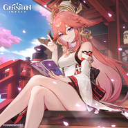 Yae Miko Birthday 2022 Official Genshin Impact Twitter
