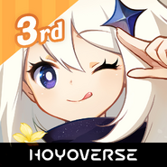 3周年記念アプリアイコンのパイモン