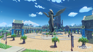 Mondstadt Barbatos Statue Plaza - Windblume