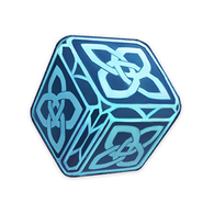 The Curious Cube picked up after defeating the Abyss Lector in Perils in the Dark. Also used to represent the Key to a Stony Hall.