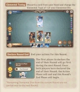 Genius Invokation TCG Gameplay Details Basic Rules 9.gif (6.72 MB) Elemental Tuning, Declare Round End
