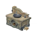 Wide Stone Stove