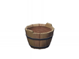 Soil-Carrying Wooden Barrel