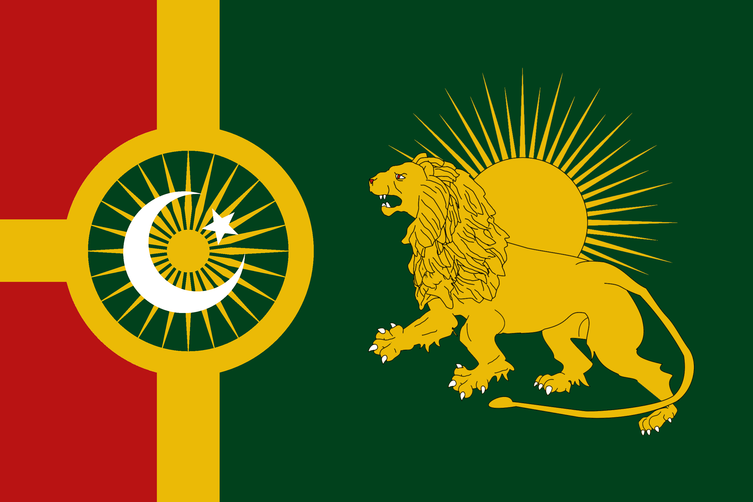 official mughal empire flag