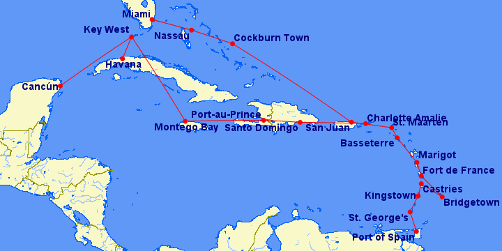 Caribbean Ferry Routes Map User Blog:aviationeer15/The Caribbean, The Next Big Step | Geofs Wiki |  Fandom