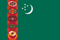 Flaga Turkmenistanu