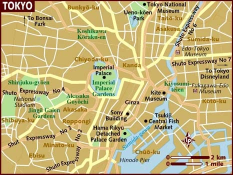 TOKYO 銭湯 MAP TokyoMap.com - Free detailed map of Tokyo