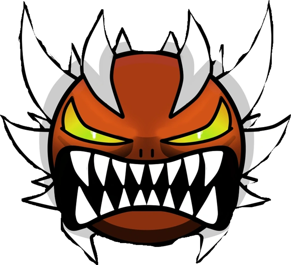 Geometry dash demon. Демон Geometry Dash. Импосибл демон Geometry Dash. Геометри Даш экстрим демон. Демон из Geometry Dash.