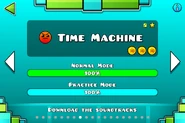Time Machine dans le menu