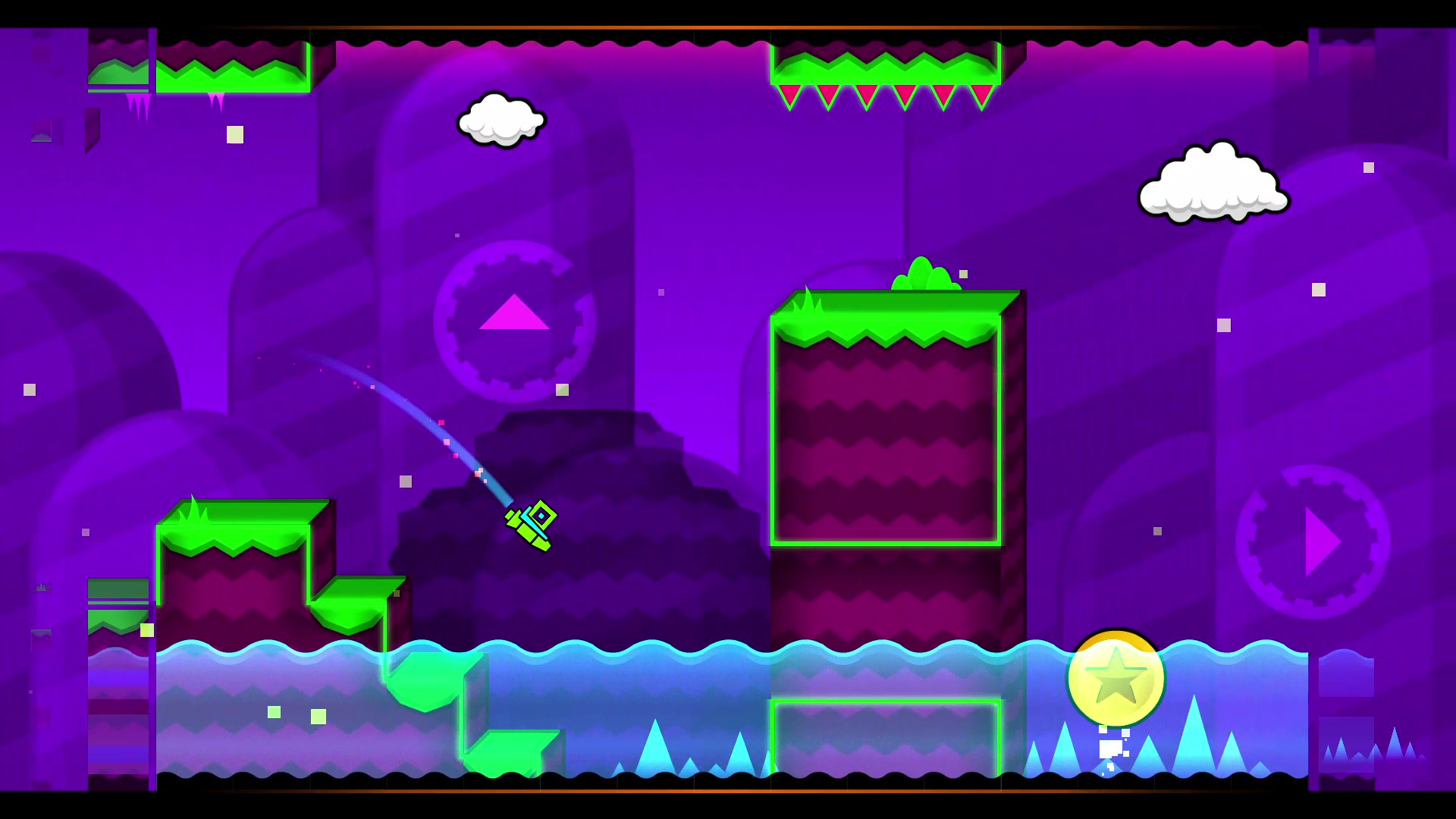 Waterfall geometry dash
